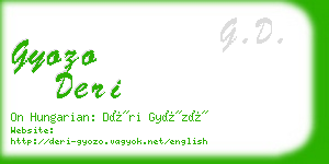 gyozo deri business card
